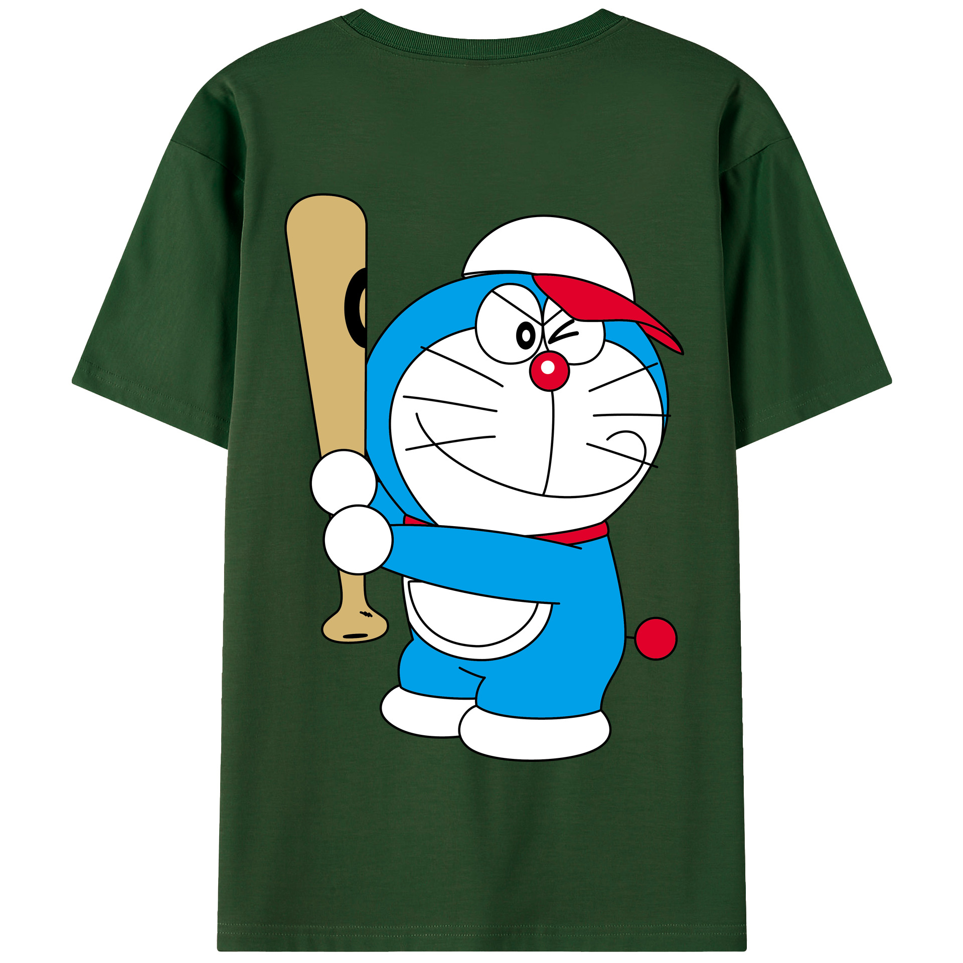 （画像用） ドラえもん Doraemon 綿100％半袖Tシャツ（背面プリント）